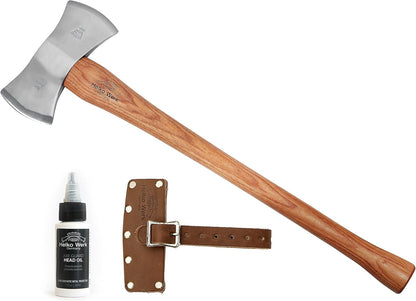 1844 Helko Werk Germany Classic Odyssey Double Bit Axe - Made in Germany Double Bit Axe and Felling