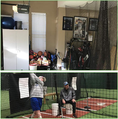 Baseball Softball Backstop Nets, Heavy Duty Sports Netting Barrier #18 Baseball Netting