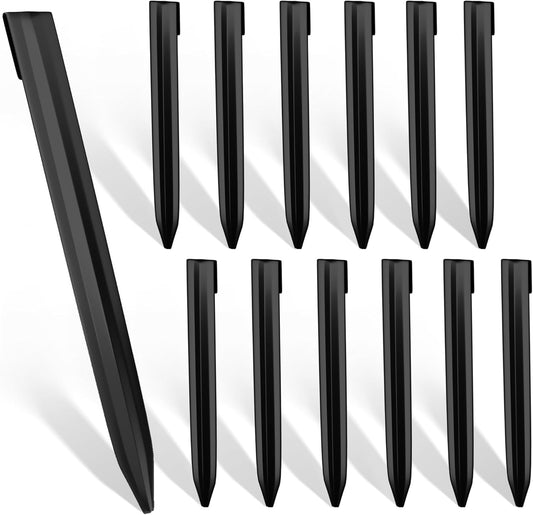 Worth Landscape Edging Stakes, 13Pcs 12Inch Corrugated Metal Garden Stakes Galvanized Steel Bender