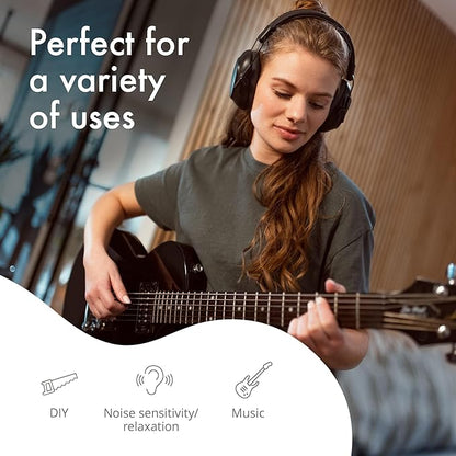 Alpine Defender Adult Earmuffs for Noise Reduction - Premium Noise Protection Headphones for Study