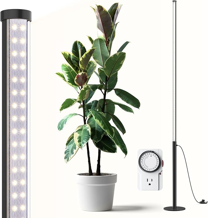 Barrina T10 Pro Standing Grow Light with Timer, 42W, 5000K, Full Spectrum Vertical Tall Grow Lights