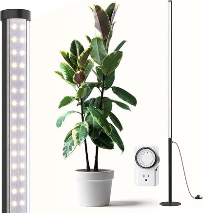 Barrina T10 Pro Standing Grow Light with Timer, 42W, 5000K, Full Spectrum Vertical Tall Grow Lights