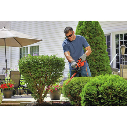BLACK+DECKER Electric Hedge Trimmer, 17-Inch Corded 3.2 Amp, Dual Action, Reduced Vibration