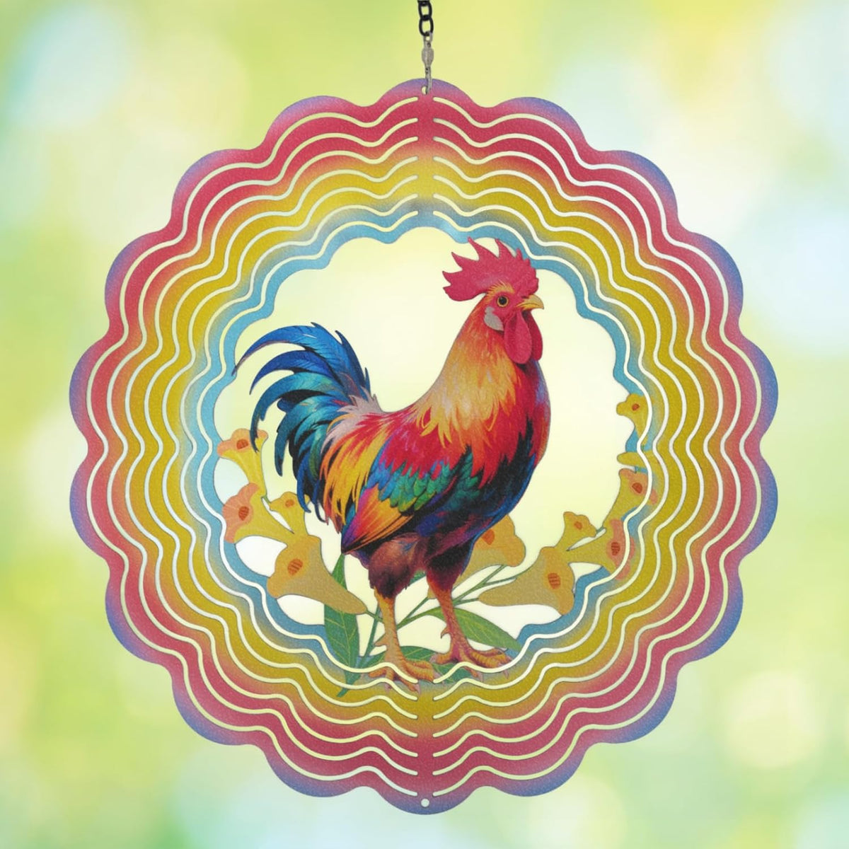 Wind Spinners Outdoor Chicken - Birthday Gifts for Women Mom Wife Grandma, Hanging Wind Sculptures