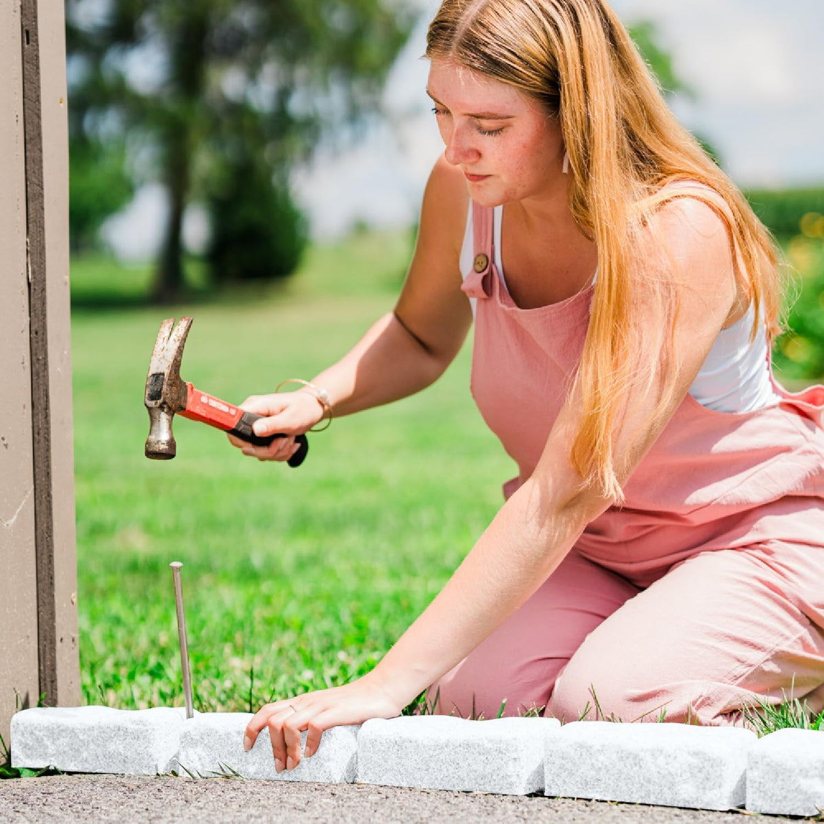 Beuta Landscape Edging | Garden Edging Border | Faux Stone Bricks for Lawn edging, Flower beds