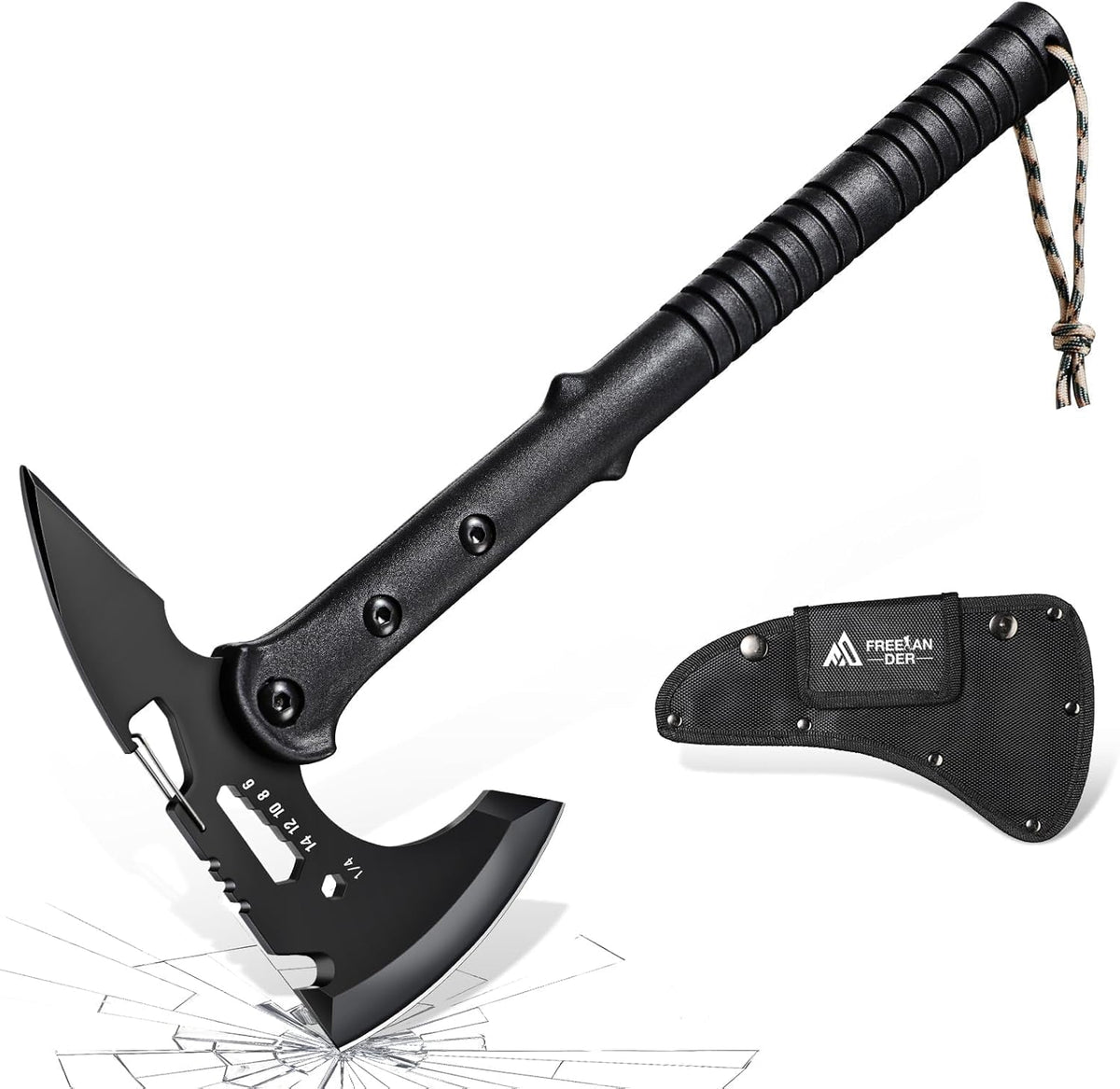Freelander Hatchet, Sharp Outdoor Axe, Portable Camping Axe with Clip and Sheath, Durable Hatchet