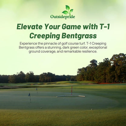 Outsidepride T-1 Creeping Bentgrass Seed - 5 lbs Fine-Bladed, Premium Quality Turf, Grass Seed for
