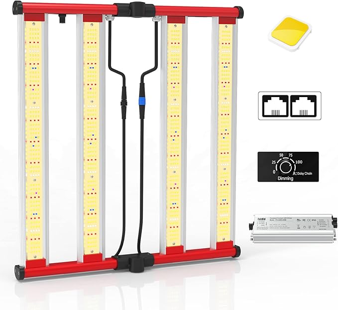 AGLEX 240W LED Grow Lights UV IR Grow Lights for Indoor Plants with 780PCS Diodes Daisy Chain