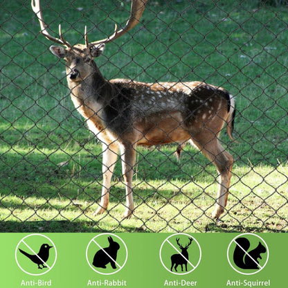 Junflying Bird Netting for Garden, 7.5X65 FT, 1/2“ Mesh, Strong Woven Deer Fence Netting for Garden