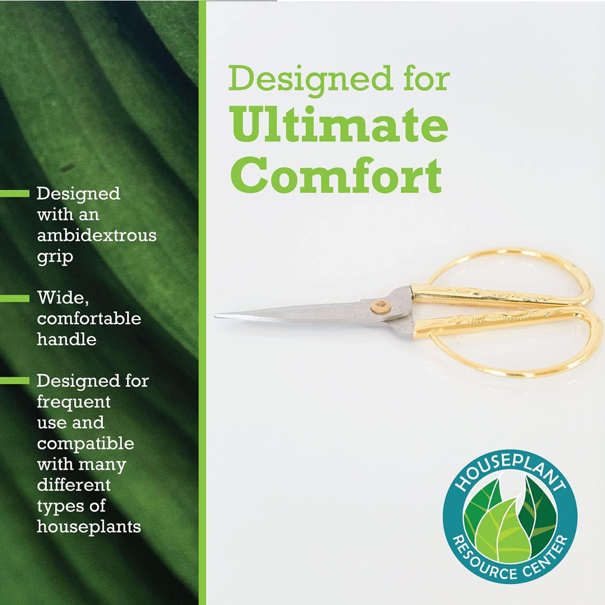 Premium Houseplant Scissors | 100% Stainless Steel, Ultra-Precise Garden Clippers for Propagation &