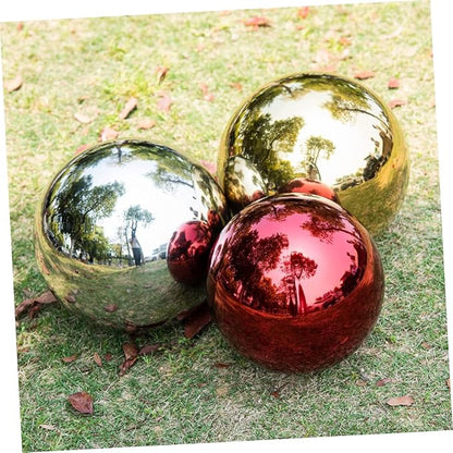 Stainless Steel Polished Gazing Ball Reflective Garden Mirror Sphere Decor for Outdoor Spaces