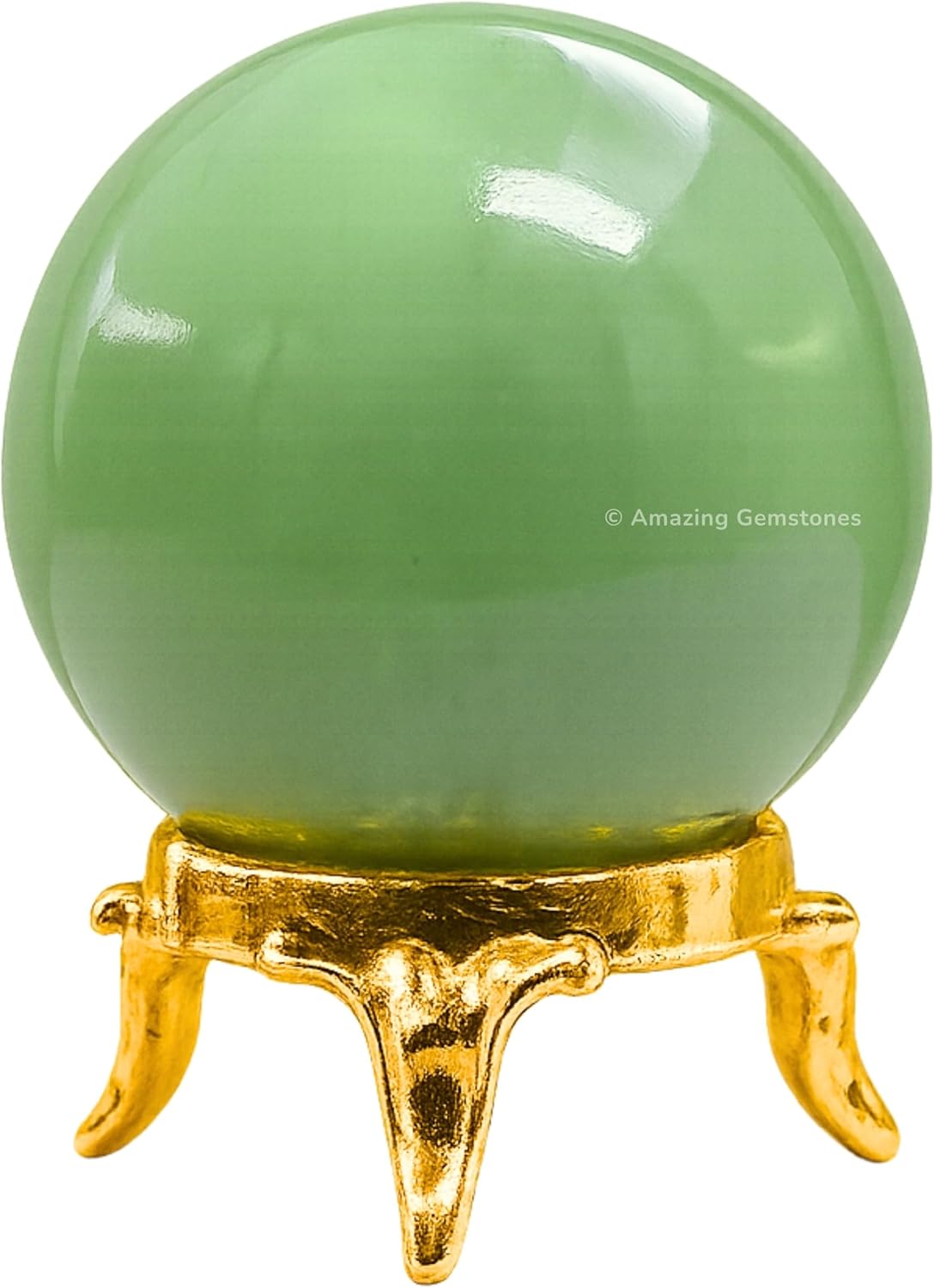Amazing Gemstone Green Aventurine Crystal Ball with Stand - 2 Inches Crystal Sphere Meditation
