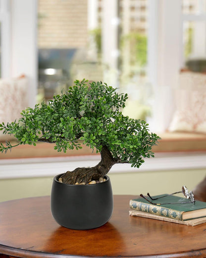 Artificial Bonsai Tree Juniper Faux Plants Indoor Fake Plants Decor with Ceramic Pots for Home