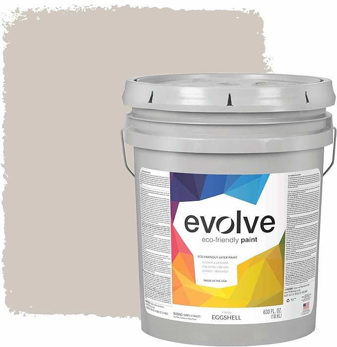 EVOLVE Paint & Primer: Environment-friendly, Eggshell with One-coat Coverage for Interior &