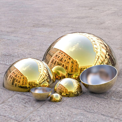 6pcs Hollow Hemisphere Ball Gazing Ball Half for Outdoor Decoration Shopping Mall Decor Wall