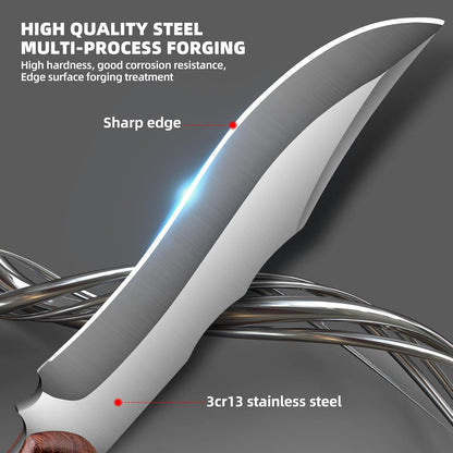 Outdoor Short Machete with Sheath for Cutting Trees, for Yard Work and for urvival Machete Ideal