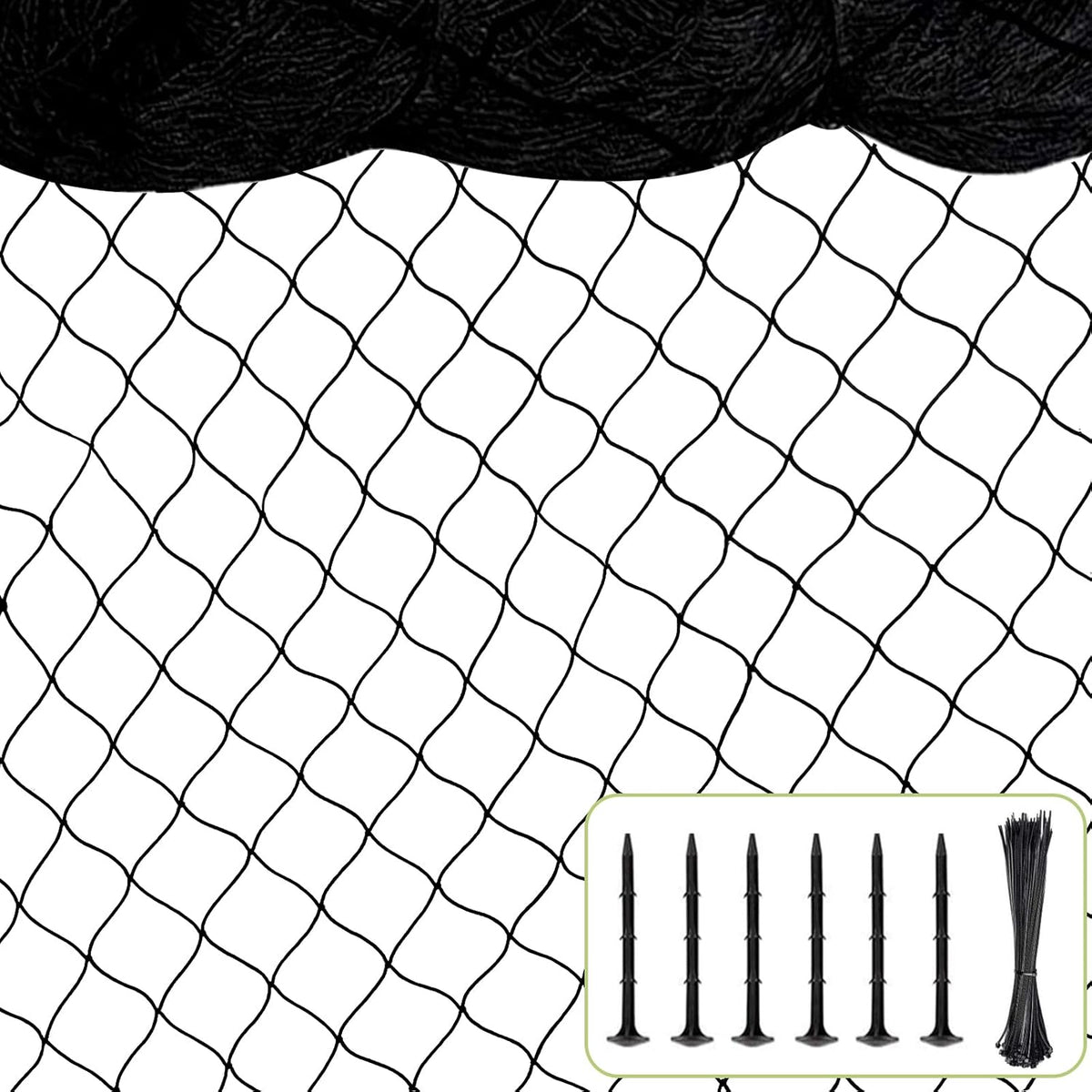 100'x100' Bird Netting for Chicken Coop, Heavy Duty Nylon 1" Mesh Poultry Netting Chicken Nettings