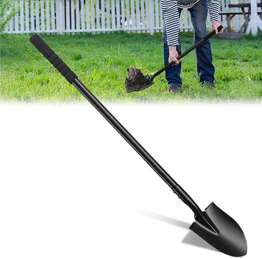 Small Shovel for Digging with Metal Handle, 43.7 Inch Heavy Duty Garden Shovel, Trench Shovels