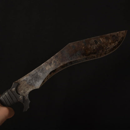 SV Handmade cast Manganese Steel Chopping Blade Sword, Full Tang, Outdoor, Hunting, Camping