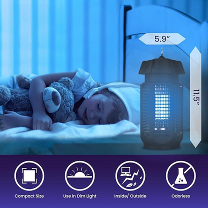 LiBa Electric Bug Zapper, Outdoor & Indoor Insect Killer with Switch – 4000V Powerful Grid, 20W