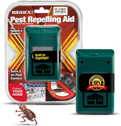 RIDDEX Plus Insect Repellent | Plug in, Mouse Deterrent - Pest Control for Defense Against Rats