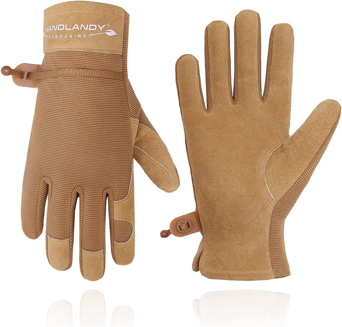 HANDLANDY Women Safety Work Gloves Utility Touch Screen Working Grip Glove for Yardwork Gardening