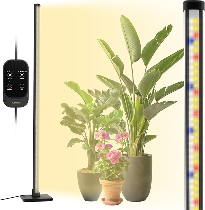Grow Light with Auto-Timer, Hanging and Standing Grow Lights for Indoor Plants,3 Light Modes