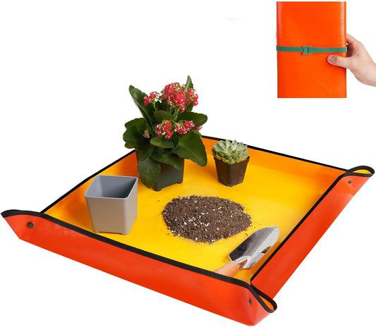 Repotting Mat for Indoor Plant Transplanting and Potting Soil Mess Control Portable Succulent