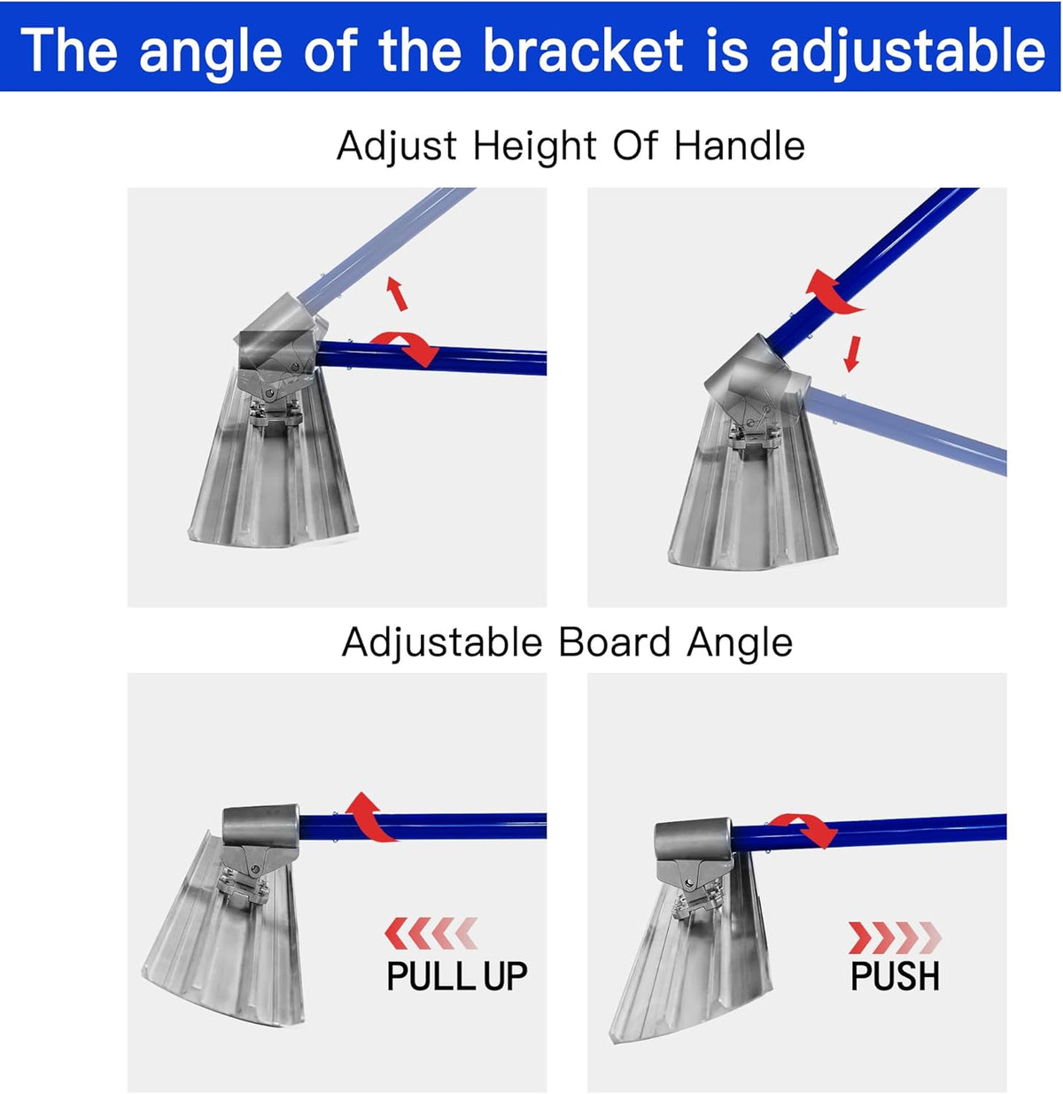 Bull Float Aluminum Magnesium Alloy Concrete Float 48"x8" Round End Board Kit trowel Tool Cement