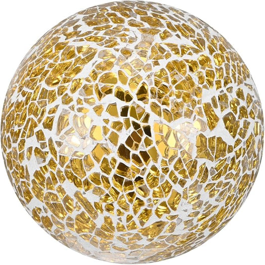 Decorative Ball for Bowls, 3 Inch Mosaic Glass Balls Decorative Glass Orbs for Home Decor/Dining