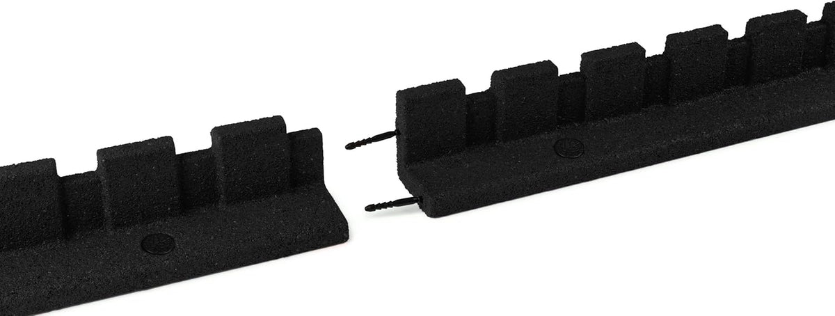 Playsafer L-Shaped Flexible Rubber Castle Edger for Lawns Landscaping and Playground | Easy No Dig