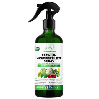 Premium Microfertilizer Foliar Spray - Chelated Plant Nutrition Blend with Chelated Iron for