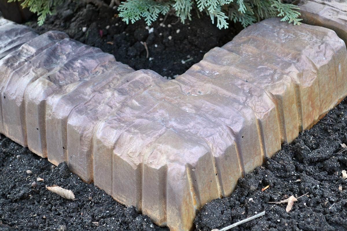 Concrete Mold Garden Edging Stone Garden Edging Tree Landscape Flower Sold 1 Piece BR09-1