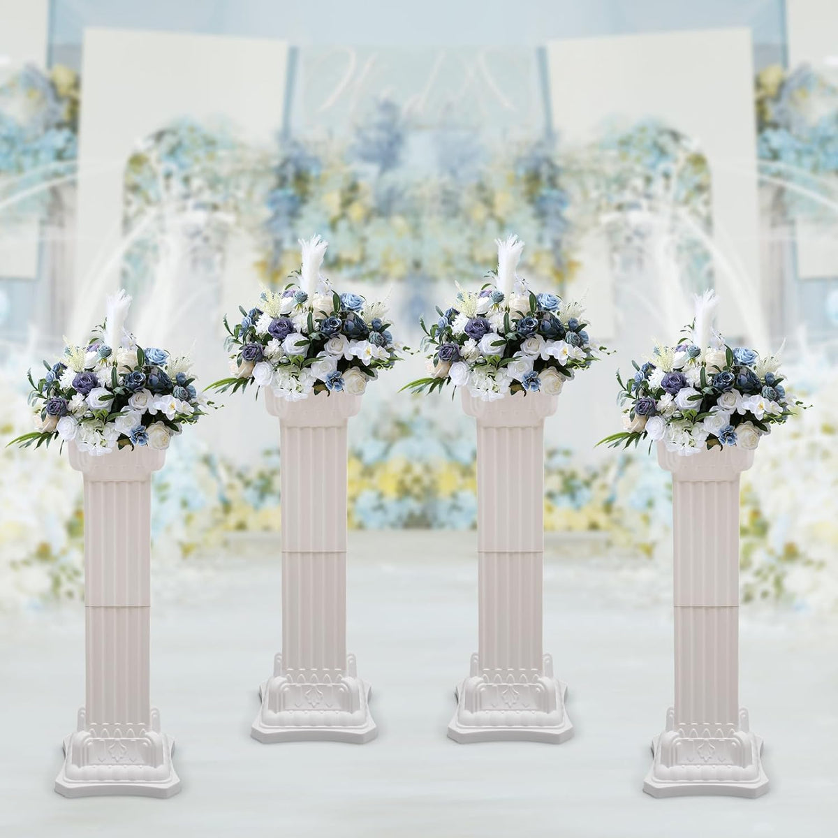 Roman Columns Wedding Stand Pillar Plant Stand Plastic Greek Statue Pedestal Flower Pot Holder