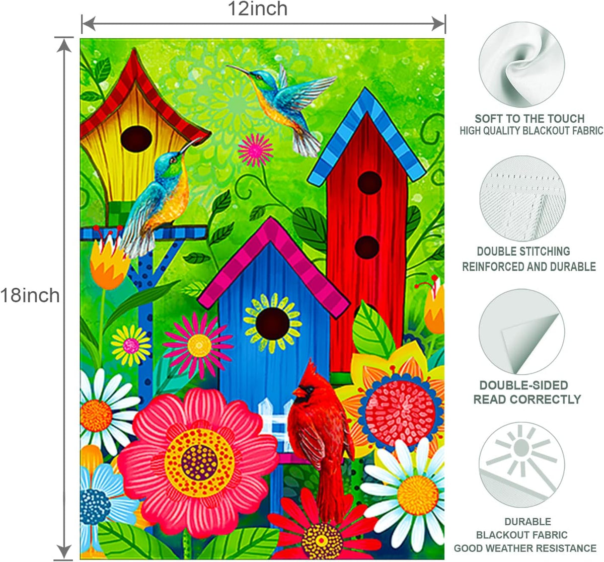 spring summer Fall sunflower garden flags for outside, Seasonal Farmhouse Yard Flags for Outside