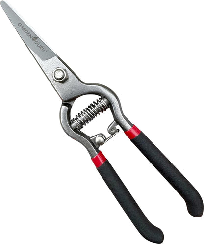 Garden Guru Classic Bypass Pruning Shears Clippers – Heavy Duty Forged Steel Garden Pruners