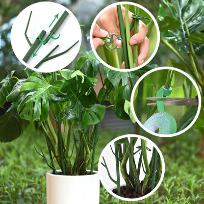 4 Pack Plant Support Stakes, Plant Stakes for Indoor and Outdoor Plants. 28inch Plant Sticks with