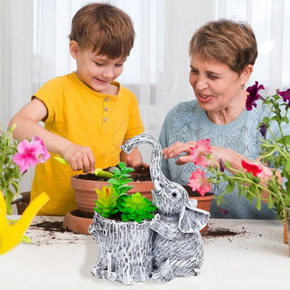 Elephant Gifts for Women Succulent Pots Indoor Planters for Plant Lovers Cute Outdoor Plant Pots