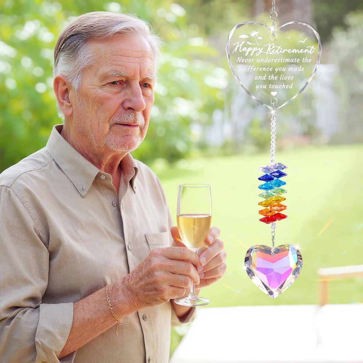 Retirement Gifts for Women, 2025 Retirement Gift Crystal Suncatcher, Happy Retirements Gifts for