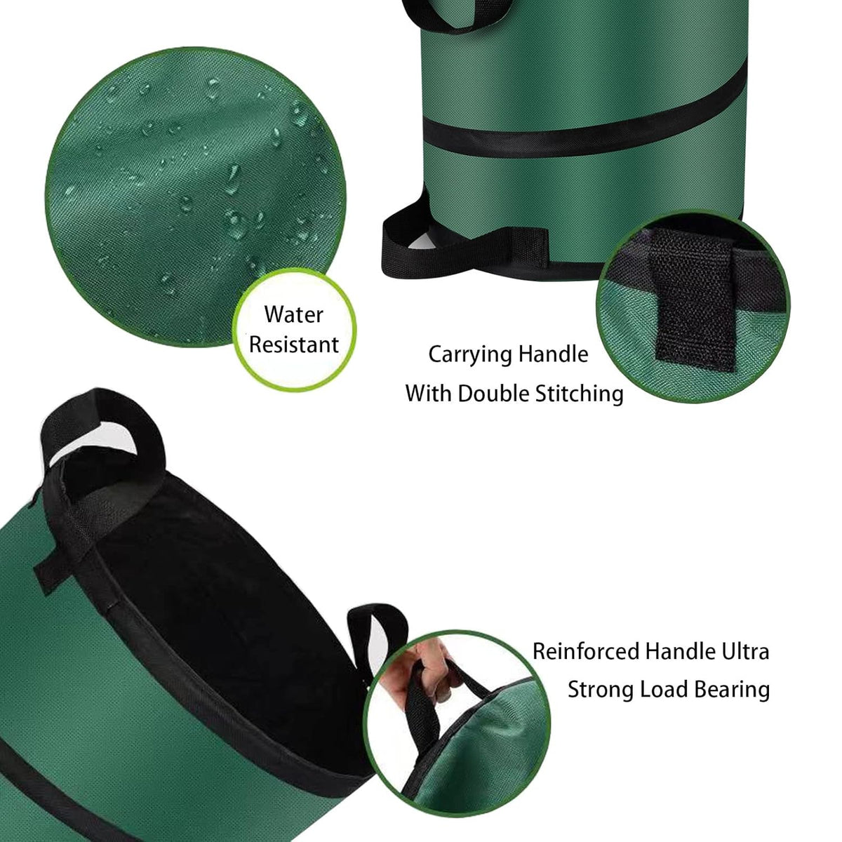 Camping Trash Can, Pop Up Trash Can/Recycle Bin, Foldable Garbage Can Camping for Gardening