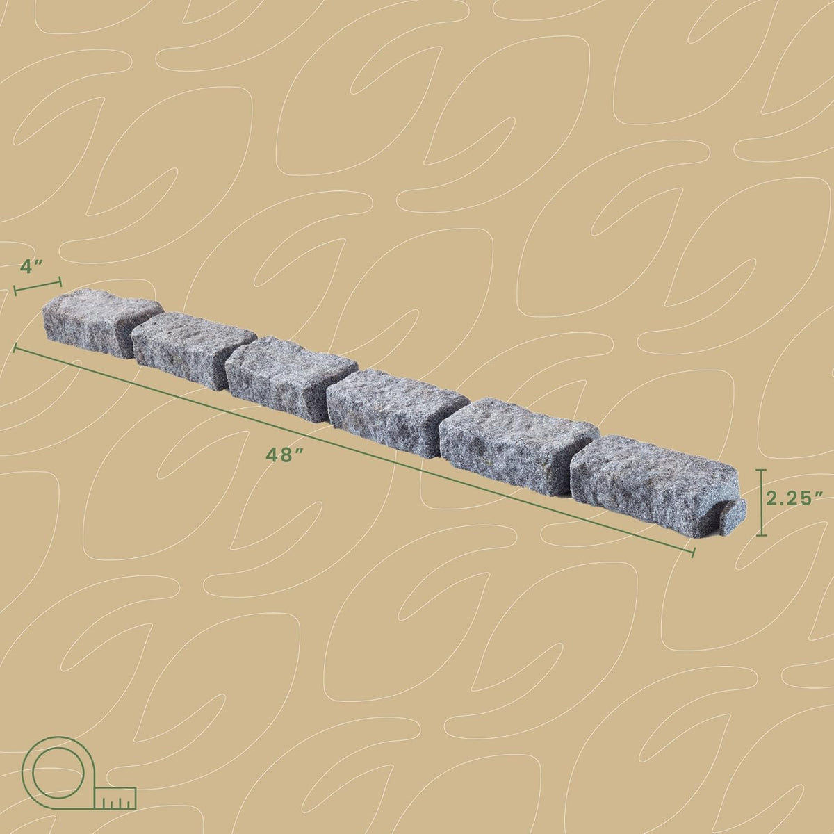 Beuta Landscape Edging | Garden Edging Border | Faux Stone Bricks for Lawn edging, Flower beds