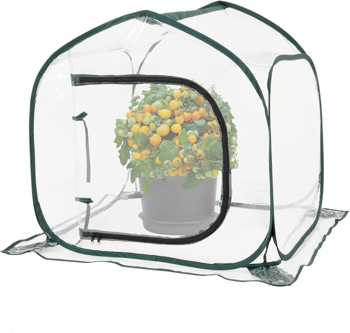 Mini Transparent Pop Up Greenhouse for Indoor and Outdoor Backyard Gardens - Portable Large Space