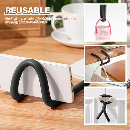 20 Pcs 17 Inch EVA Foam Twist Rubber Ties Reusable Bendable Cable Tie Straps Flexible Heavy Duty