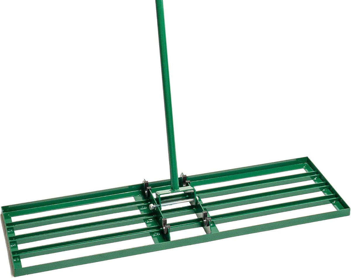 LANDZIE - The Original Lawn Leveling Rake – 36" Steel Handle Yard Leveler, Lawn Level Tool for