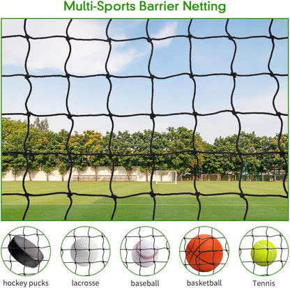 Baseball Softball Backstop Nets, Heavy Duty Sports Netting Barrier #18 Baseball Netting