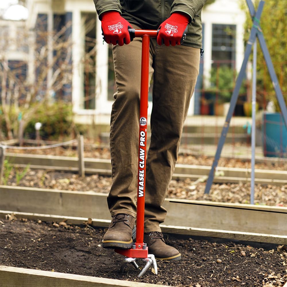 Garden Weasel Claw Pro – Black Grip | 3-in-1 Twist Tiller, Cultivator, Weed Puller & Soil Loosener