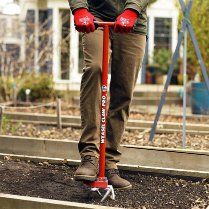 Garden Weasel Claw Pro – Black Grip | 3-in-1 Twist Tiller, Cultivator, Weed Puller & Soil Loosener