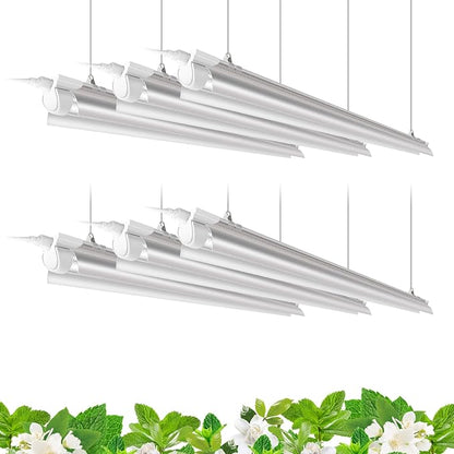 Barrina Plant Grow Lights, 4FT 5000K Full Spectrum Daylight White, 252W(6 x 42W, 1400W Equivalent)