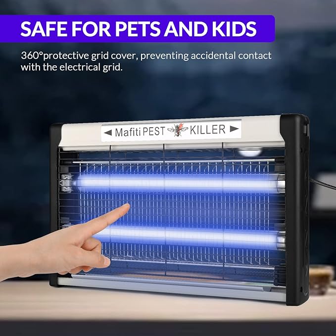 mafiti Bug Zapper Fly Traps Indoor Hanging Electric Mosquito Killer 3500V Gnats Fruit Trap for Home