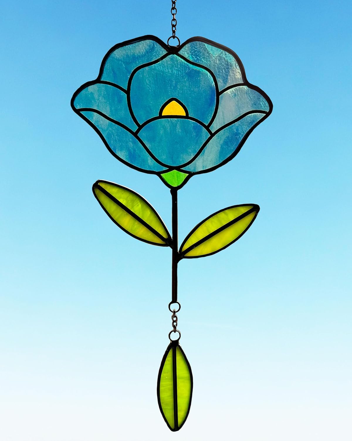 Stained Glass Window Hangings, Handcrafted Garden Suncatchers for Window and Home Decor, Unique